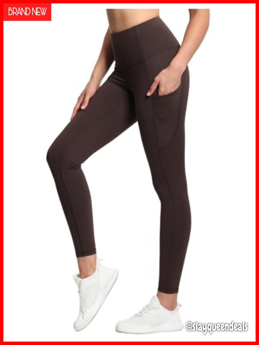 High Waist Thick Yoga Pants Tummy Control Leggings with Pockets